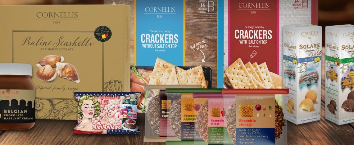 Cornellis 1888, şekerleme ve atıştırmalık sektörünün favori markası