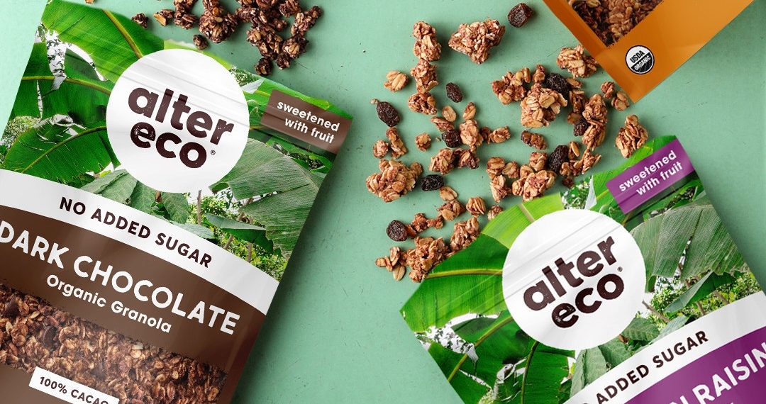Alter Eco launches organic, sugar free granola