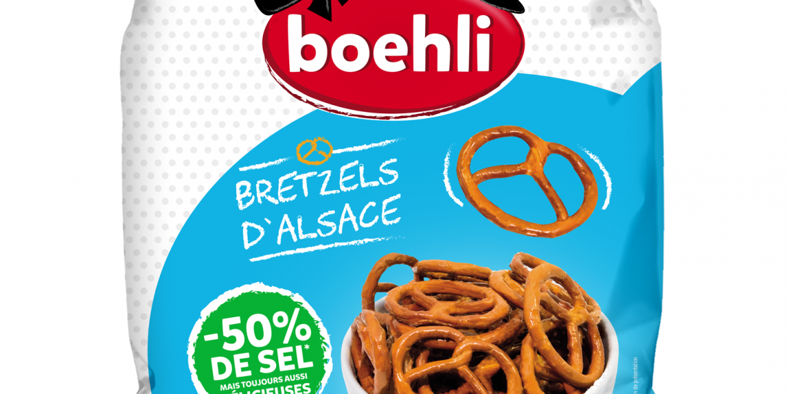 Salt pretzels with 50% less salt by Boehli