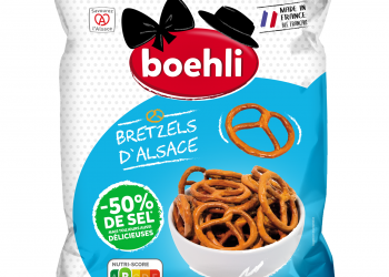 Salt pretzels with 50% less salt by Boehli