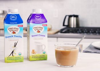 Organic Valley launches new lactose-free flavored creamers with 40 percent less sugar