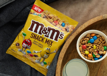 M&M the snack is described as the perfect sweet and savoury mix