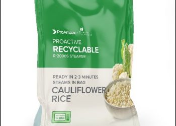ProAmpac pioneers recyclable mono-material for microwave vegetable steaming