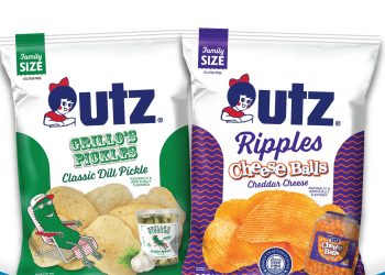 New Utz Grillo’s Classic Dill Pickles and Crave- Utz Cheddar Cheese Balls flavored potato chips on sale