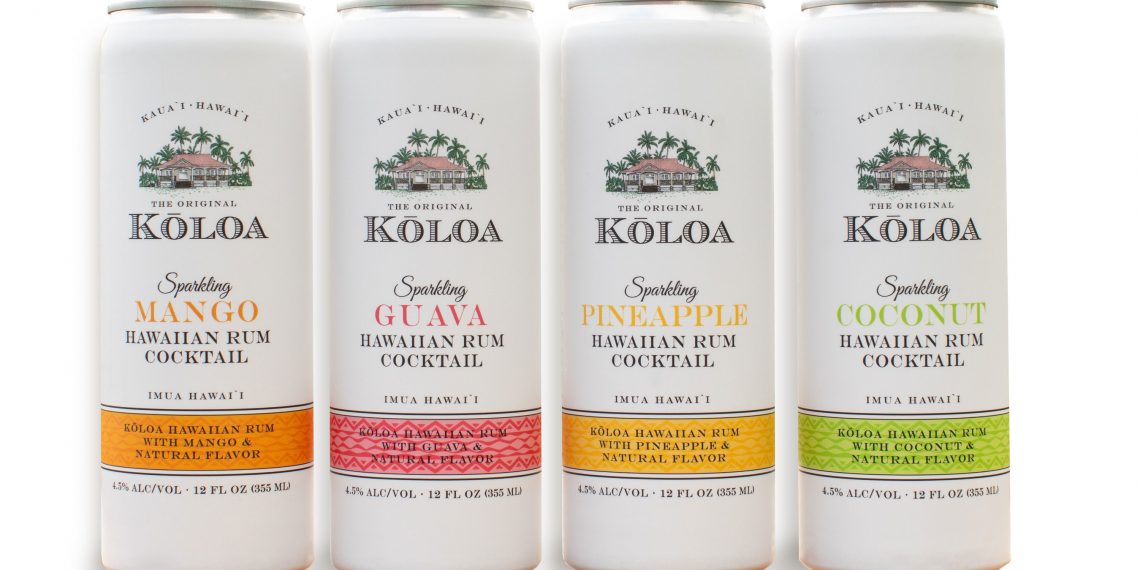 Award-winning Koloa Rum Company introduces Sparkling Hawaiian Rum Canned Cocktails