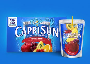 Capri Sun® cuts sugar by an average 40 percent in the whole original juice beverage portfolio