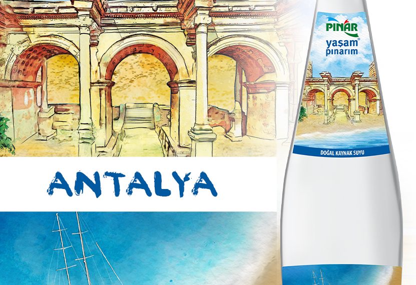 Antalya’nın simgeleri “Şehir Şişeleri” projesi ile tanıtılıyor