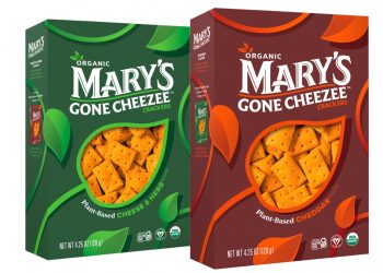 New plant-based cheese flavored crackers: Mary’s Gone Cheezee