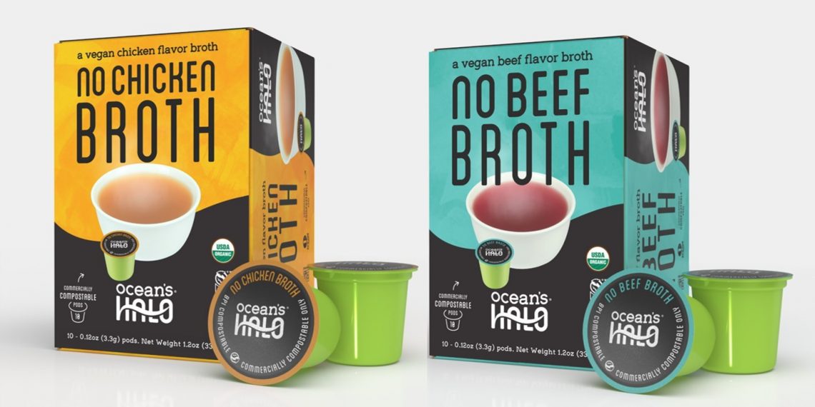 Ocean’s Halo partners with Smile Compostable Solutions® for sustainable broth pods