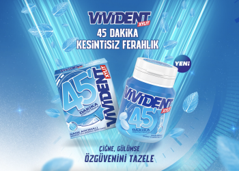 Vivident 45’ şimdi şişe ambalajında