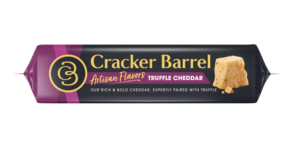 Cracker Barrel Cheese introduces two new premium artisan flavors: Truffle Cheddar and Dill Havarti