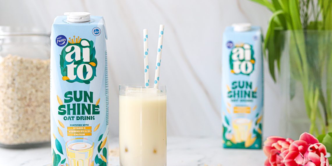 New Fazer Aito Sunshine Oat Drink contains vitamins which boost the immune system