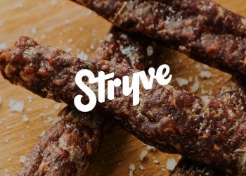 Stryve Foods proudly announces new and improved retail packaging showcasing thinly sliced steak, a game-changer in snacking