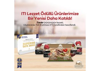 Amasya Et Ürünleri’nin Pişirilmiş Dana Tandır Ürününe “Lezzet Ödülü”