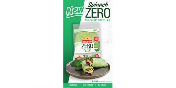 Mission Foods expands “Better For You” line with zero net carbs spinach tortillas